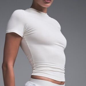 SKIMS Cotton Jersey T-Shirt, Size L in Marble